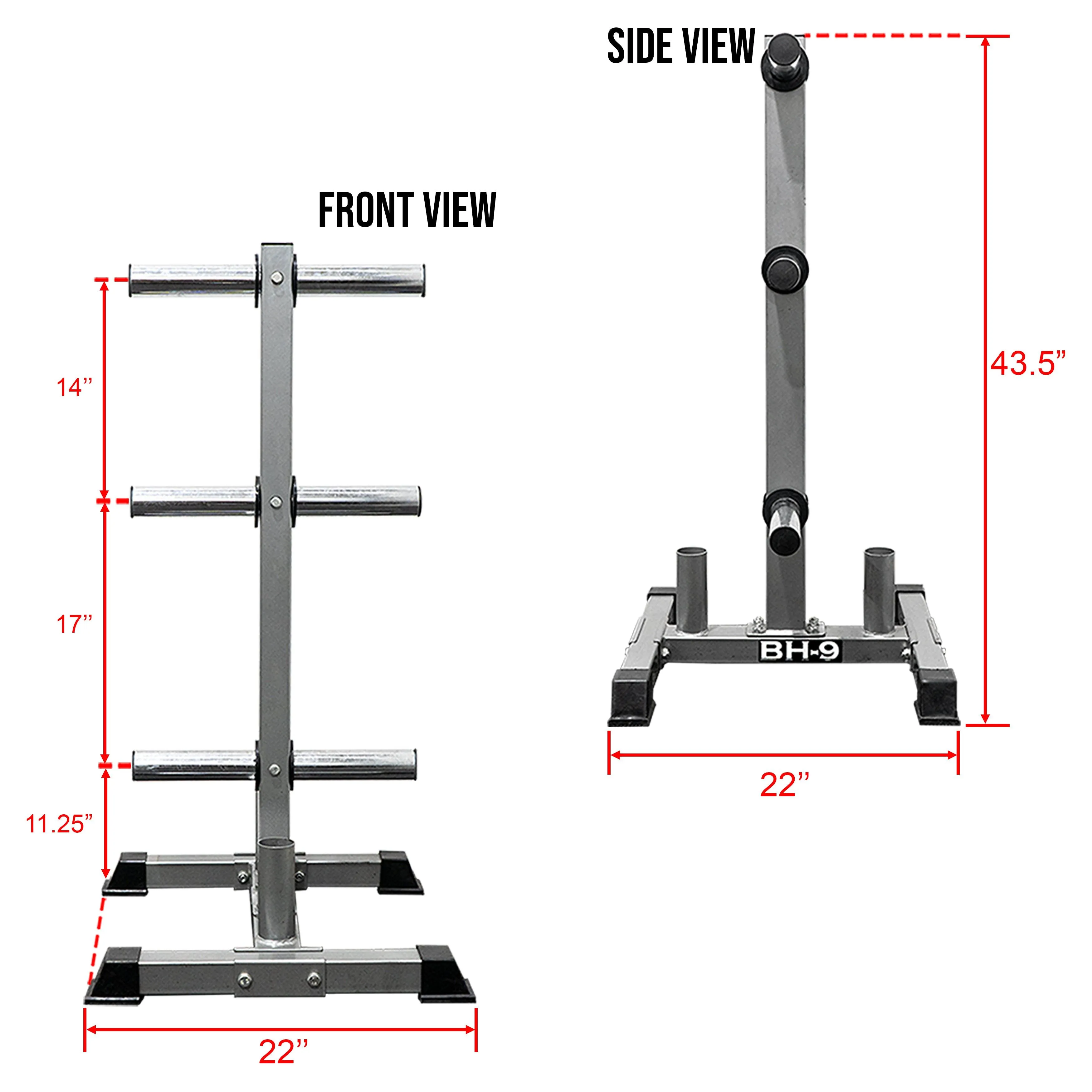 Storage Tree for Olympic Plates and Barbells