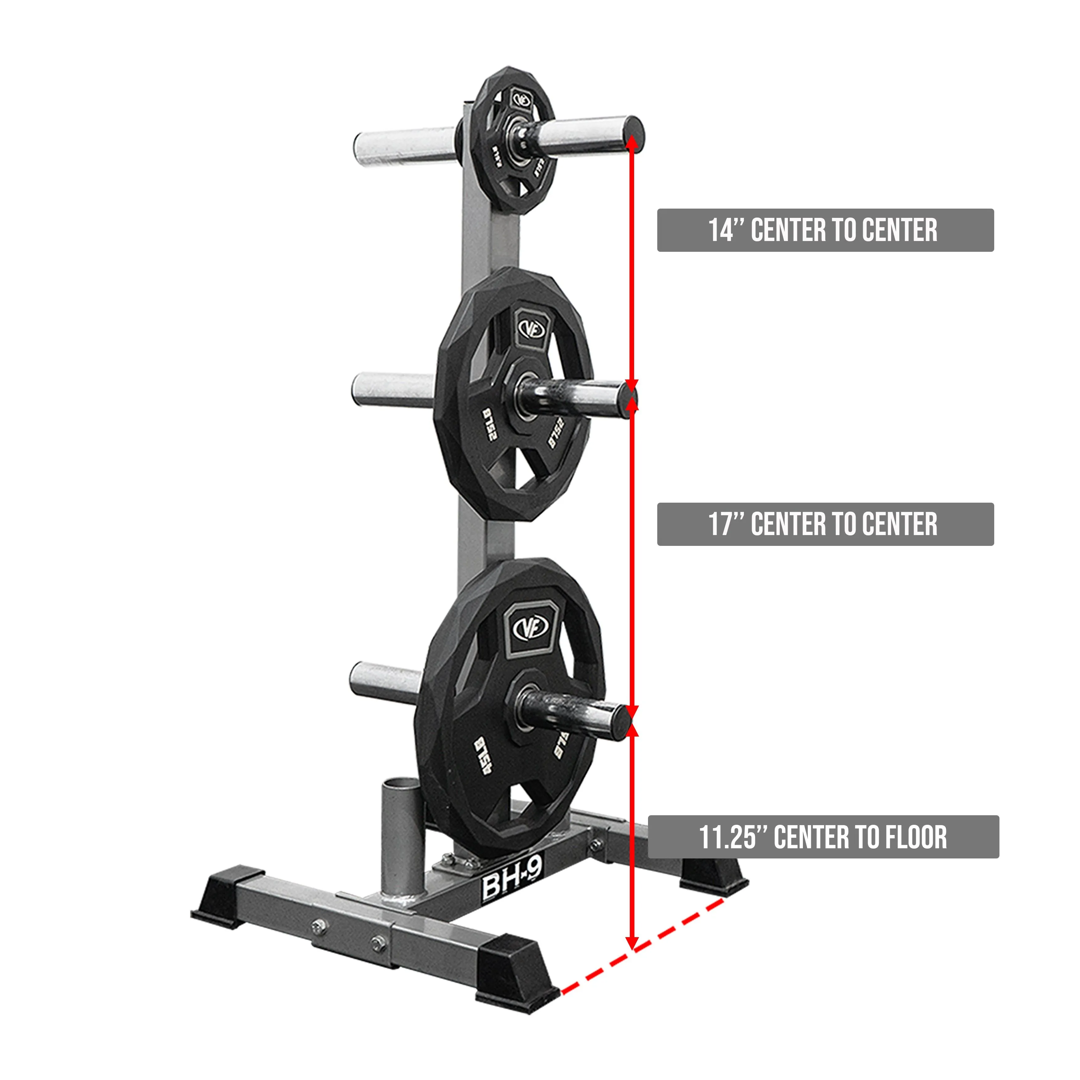 Storage Tree for Olympic Plates and Barbells
