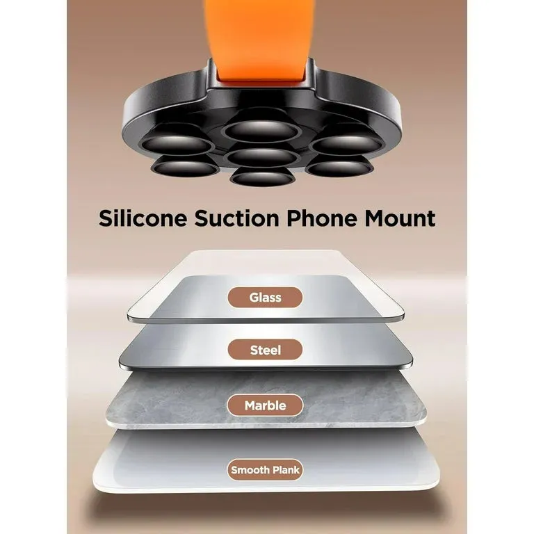 Suction Cup Silicone Magnetic Phone Holder