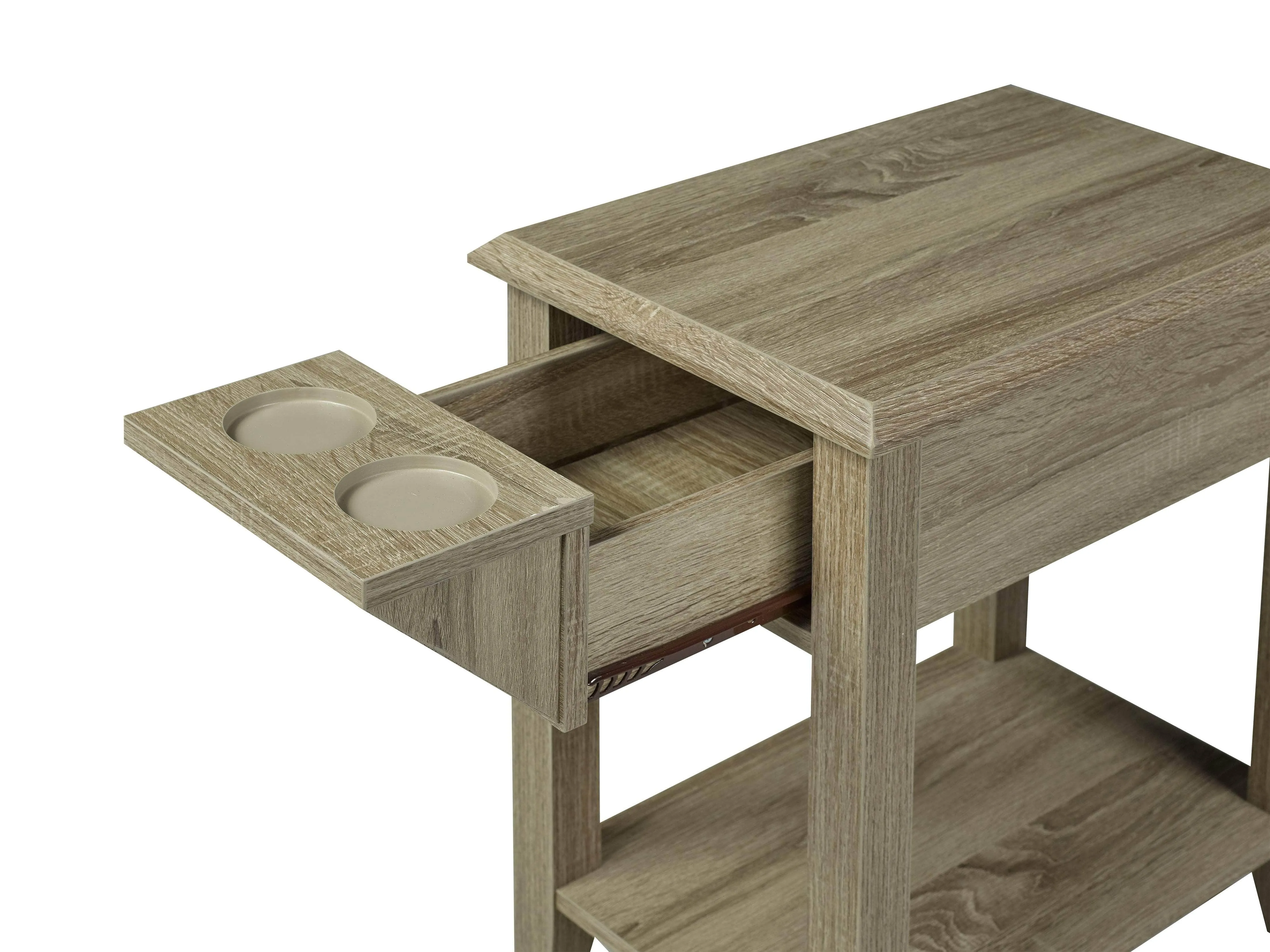 Telephone Stand with Storage Drawer and Cupholders - Available in 2 Colours