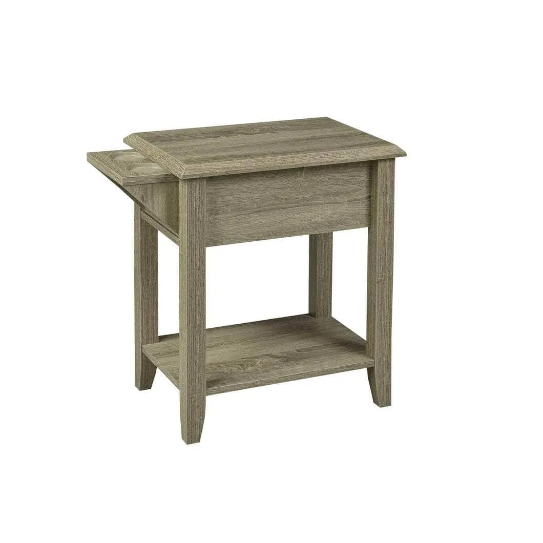 Telephone Stand with Storage Drawer and Cupholders - Available in 2 Colours