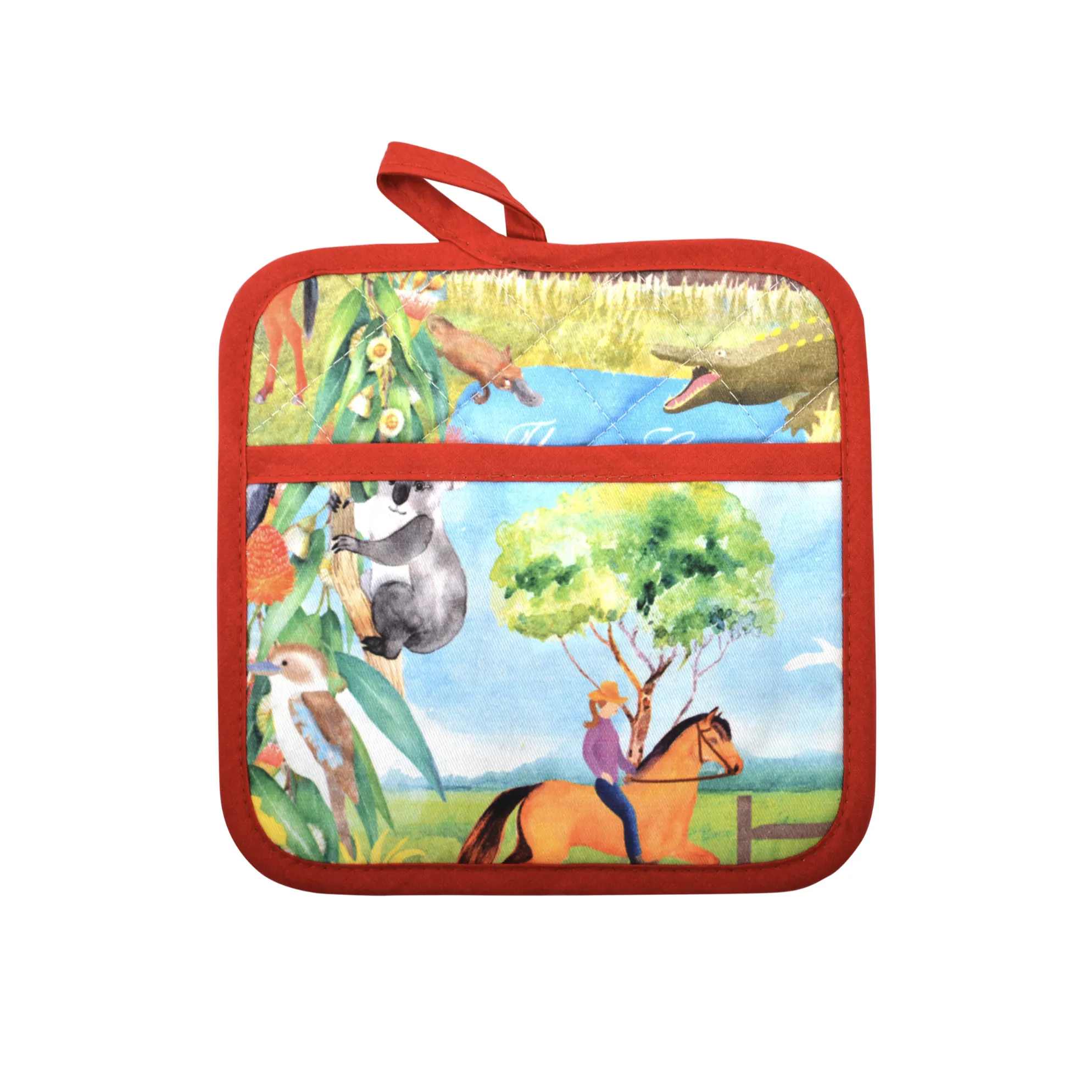 Thomas Cook Farm Friends Oven Mit & Pot Holder Set