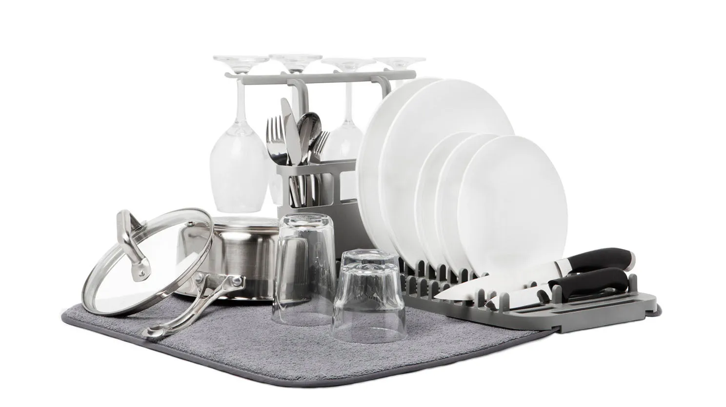 udry dish rack with drying mat