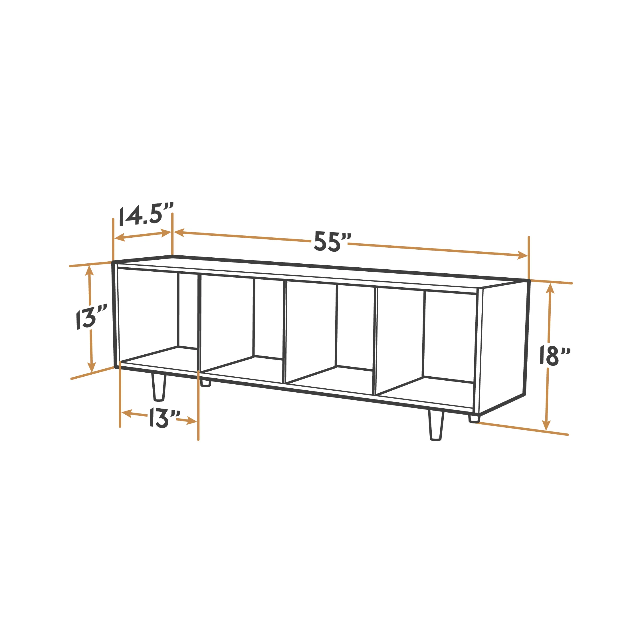 Value-Grade Cube Shelves