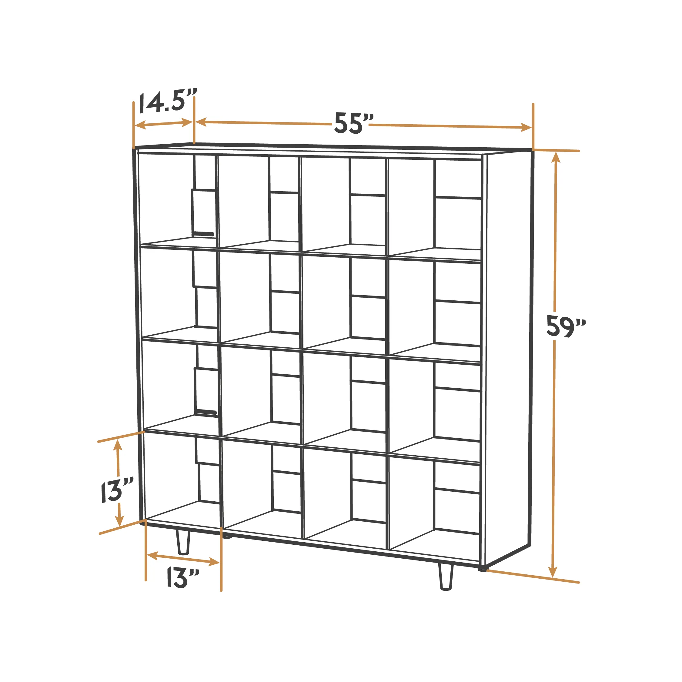 Value-Grade Cube Shelves