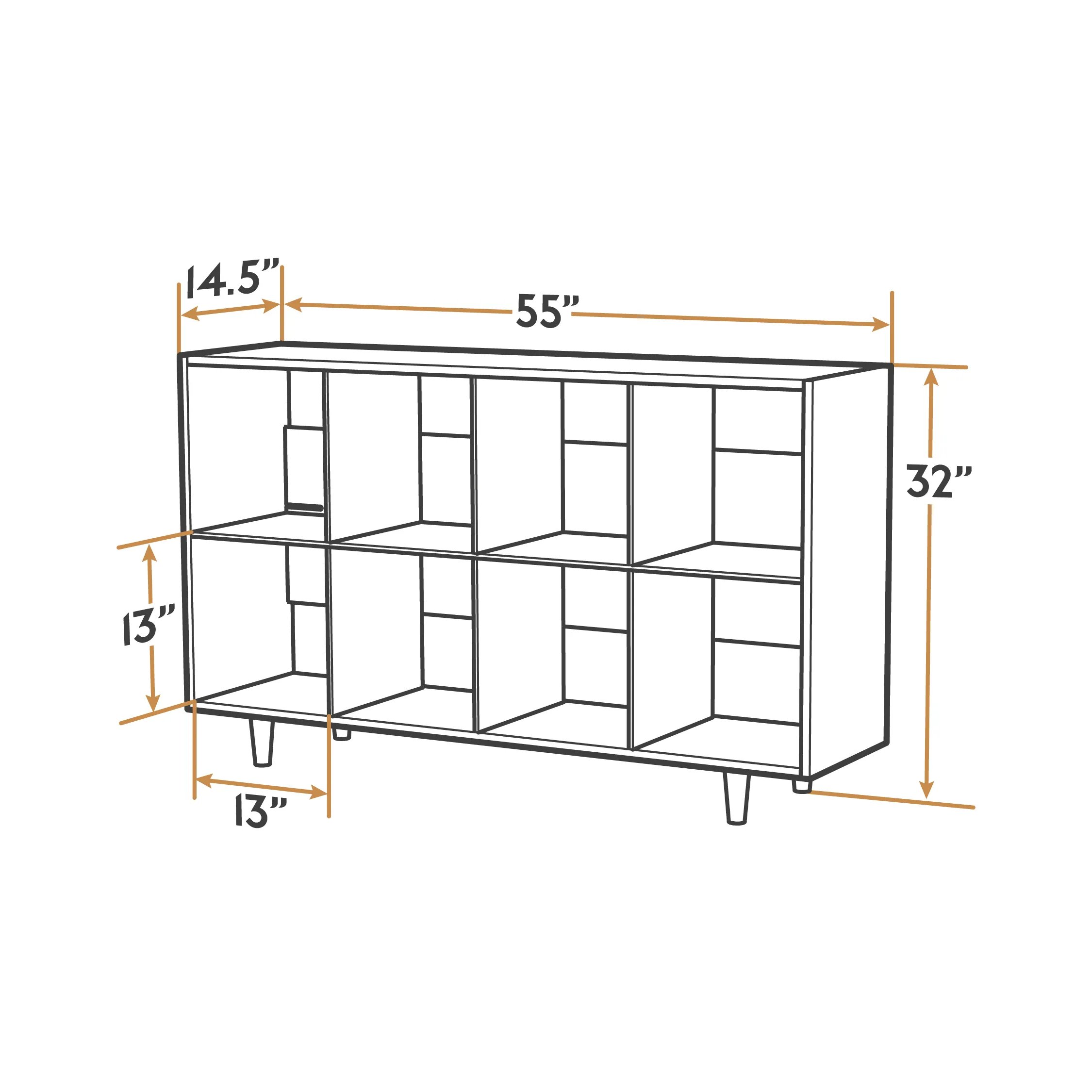 Value-Grade Cube Shelves
