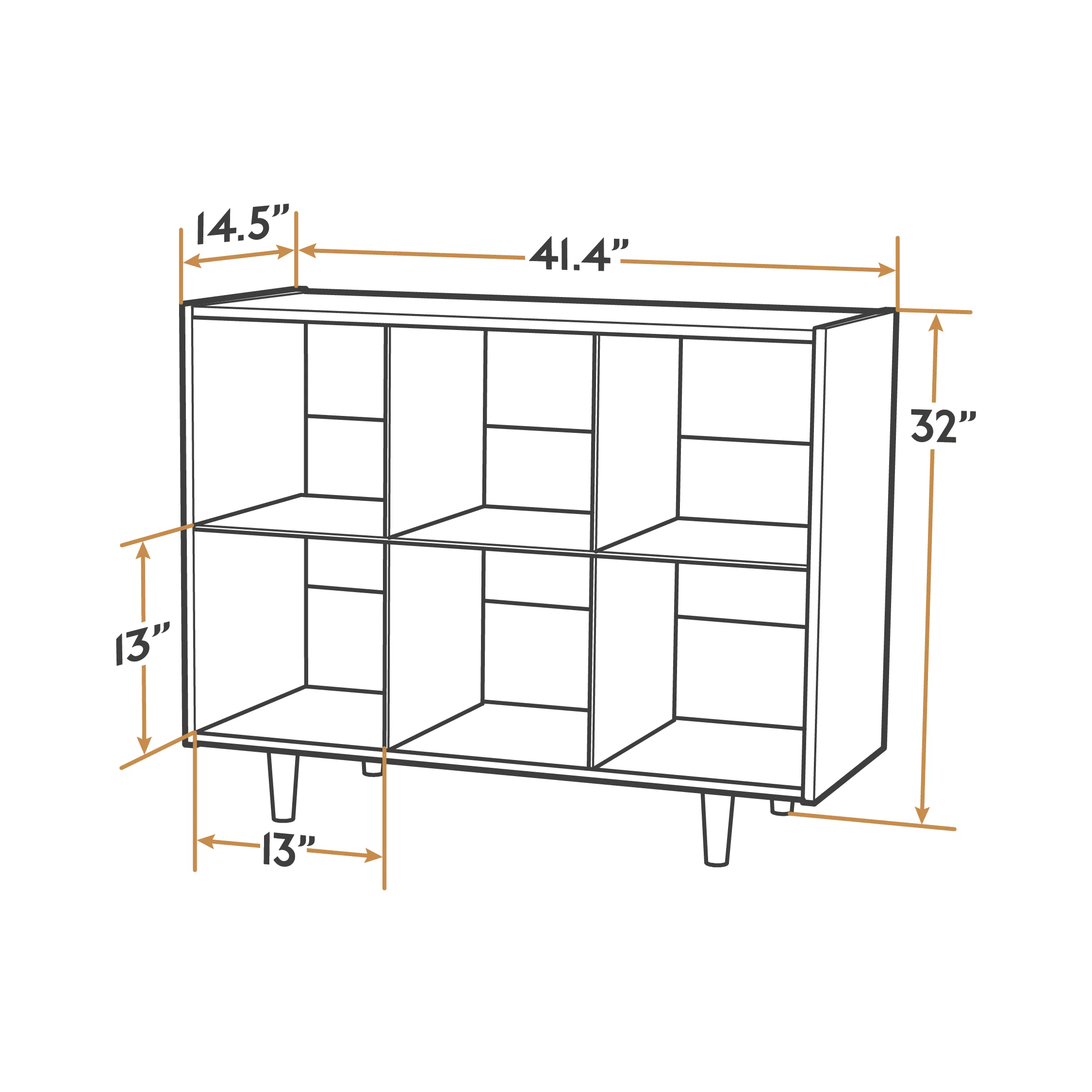 Value-Grade Cube Shelves