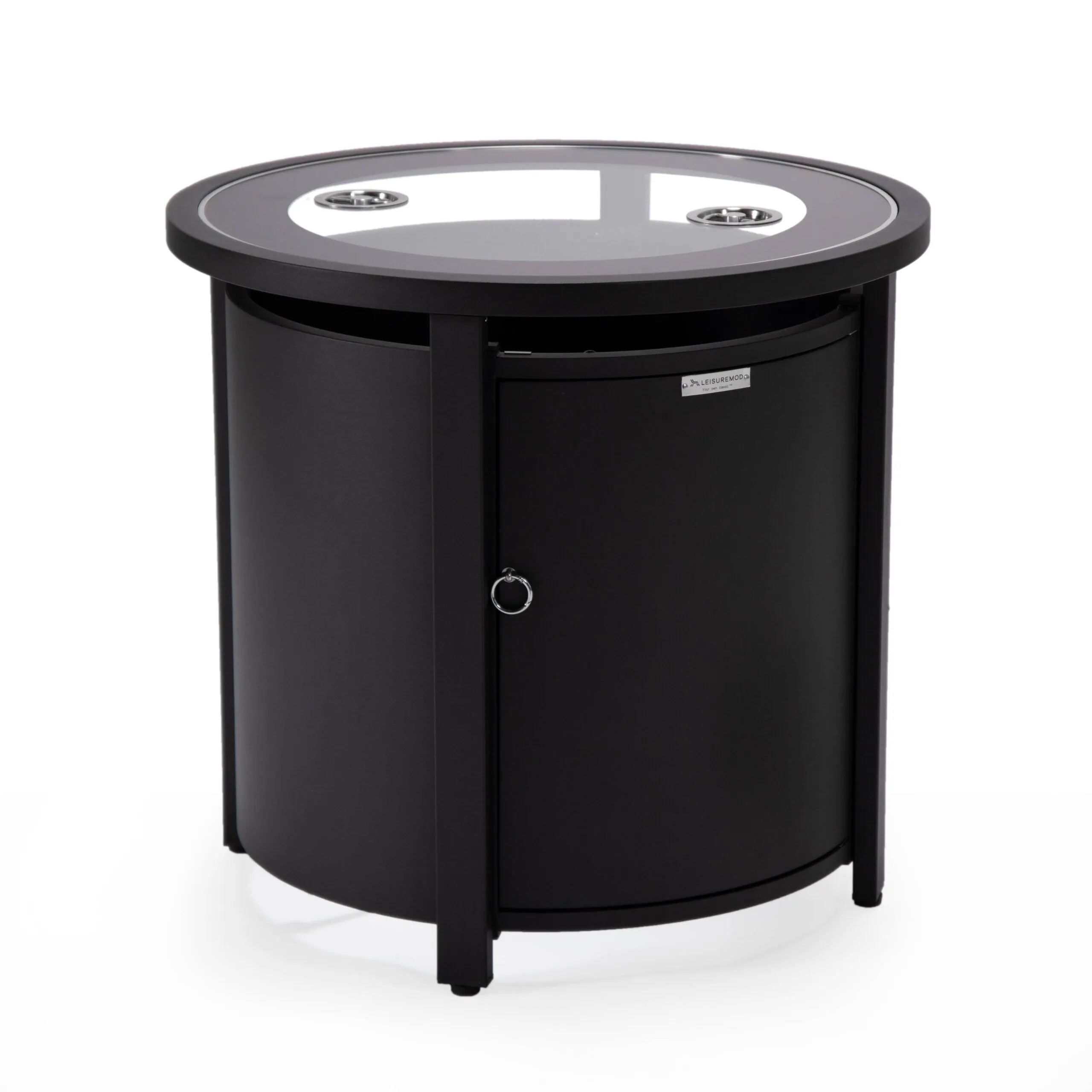 Walbrooke Outdoor Patio Round Fire Pit and Tank Holder