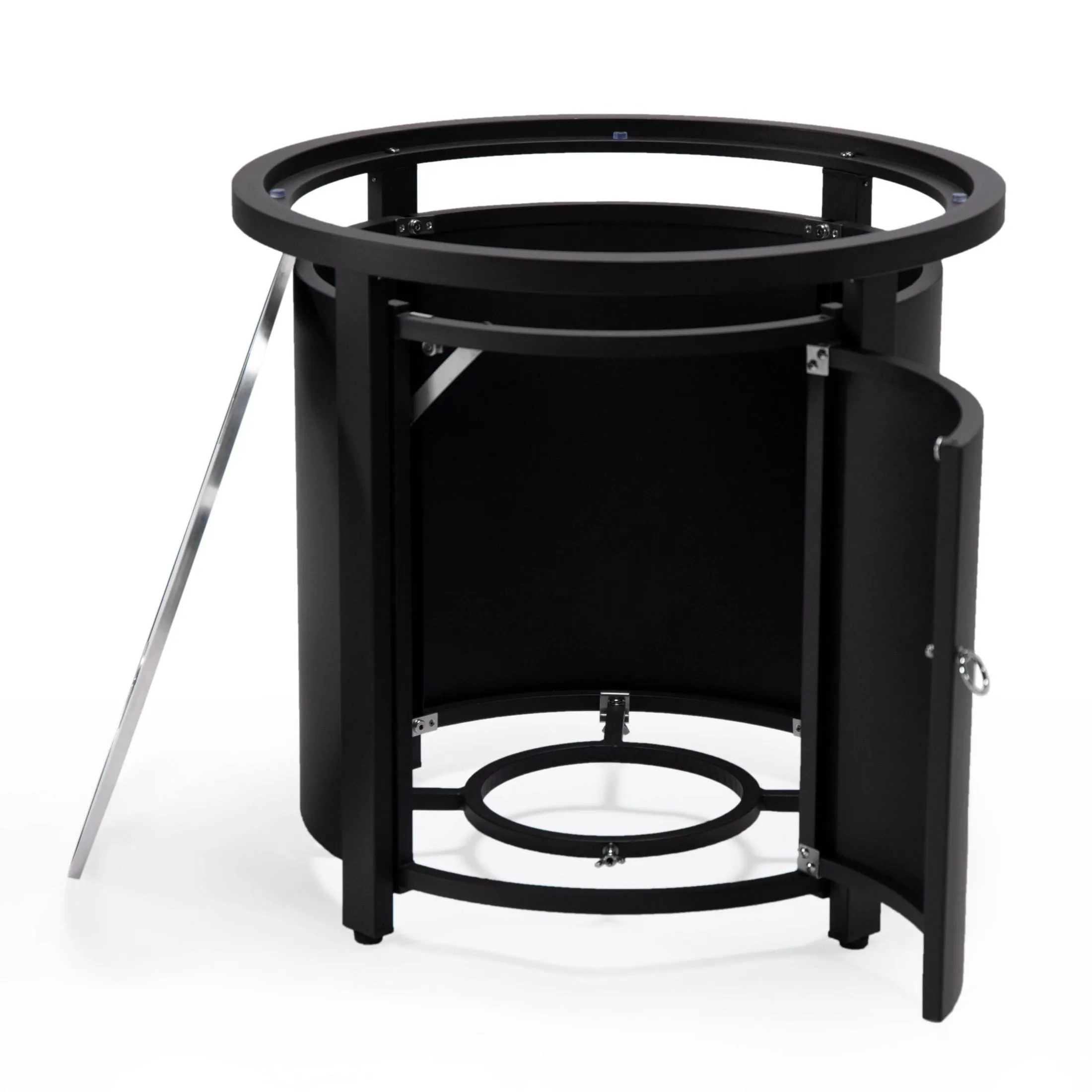 Walbrooke Outdoor Patio Round Fire Pit and Tank Holder