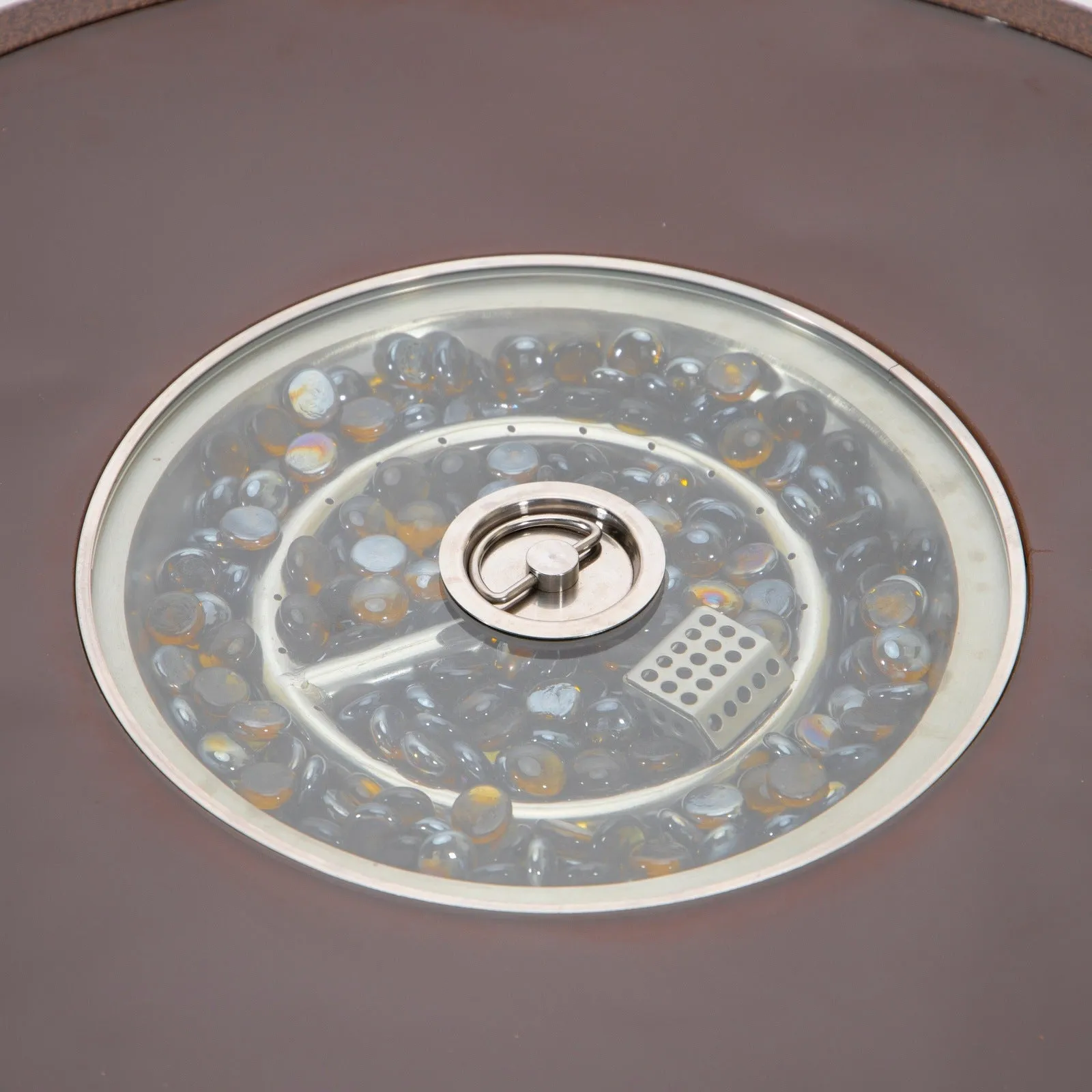 Walbrooke Outdoor Patio Round Fire Pit and Tank Holder