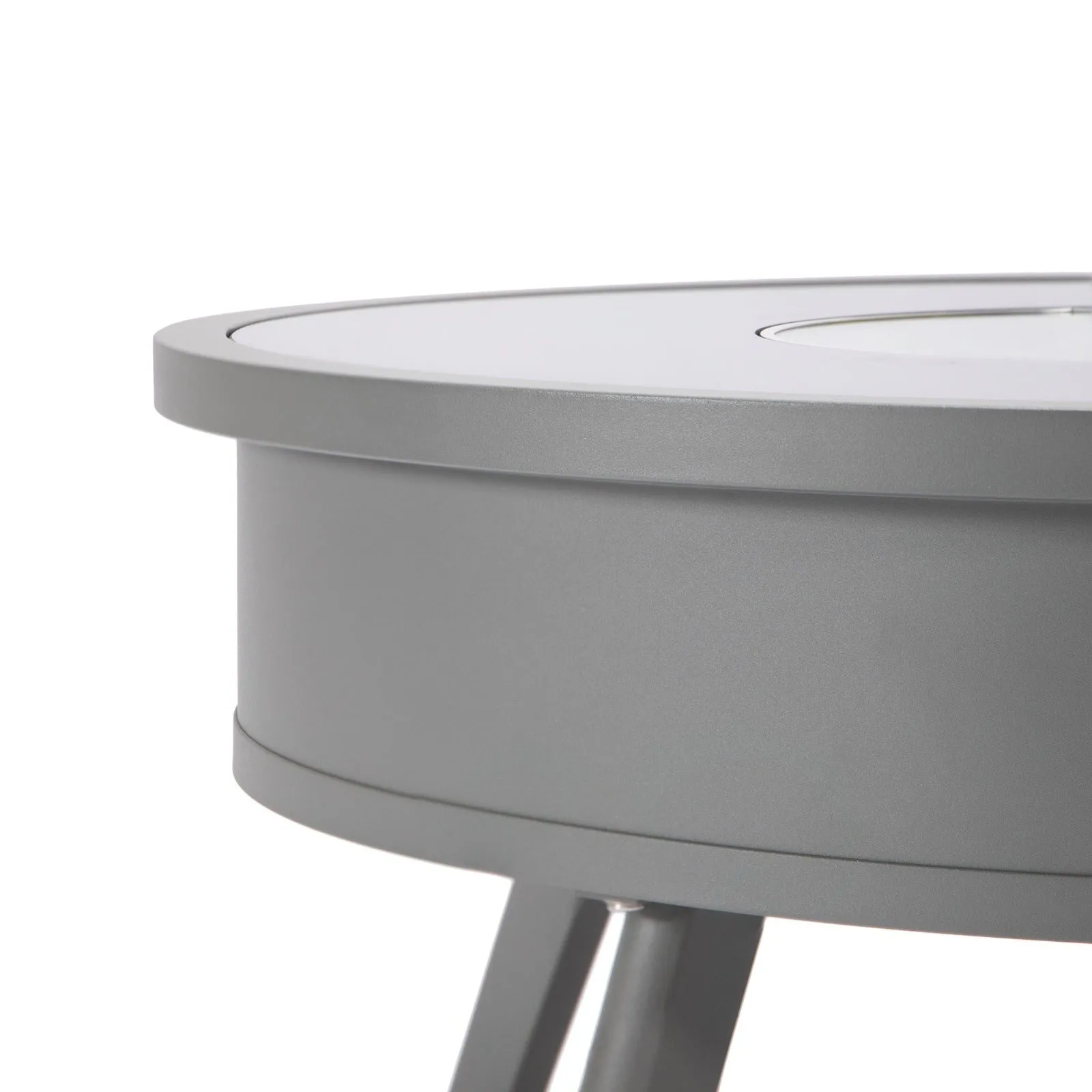 Walbrooke Outdoor Patio Round Fire Pit and Tank Holder