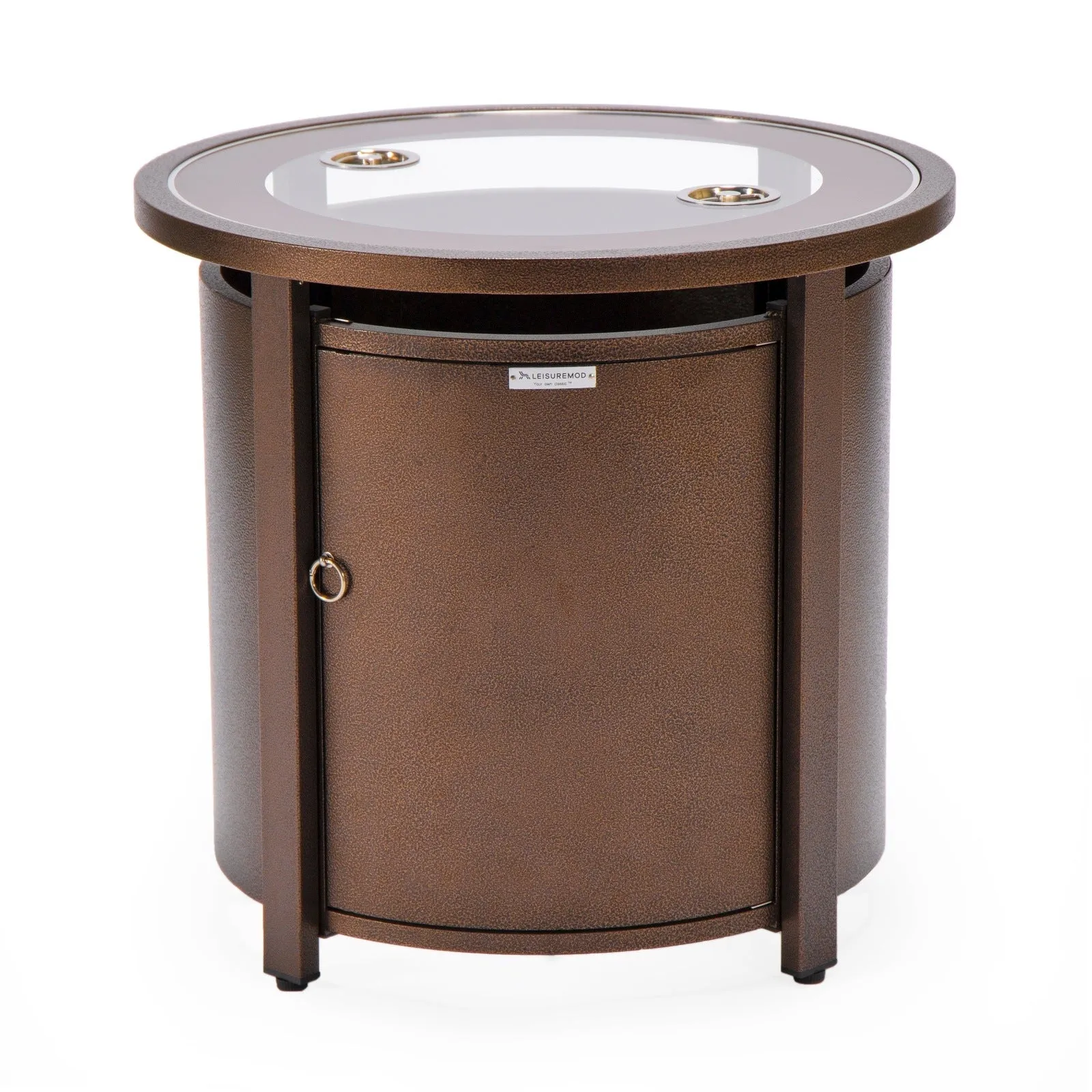 Walbrooke Outdoor Patio Round Fire Pit and Tank Holder