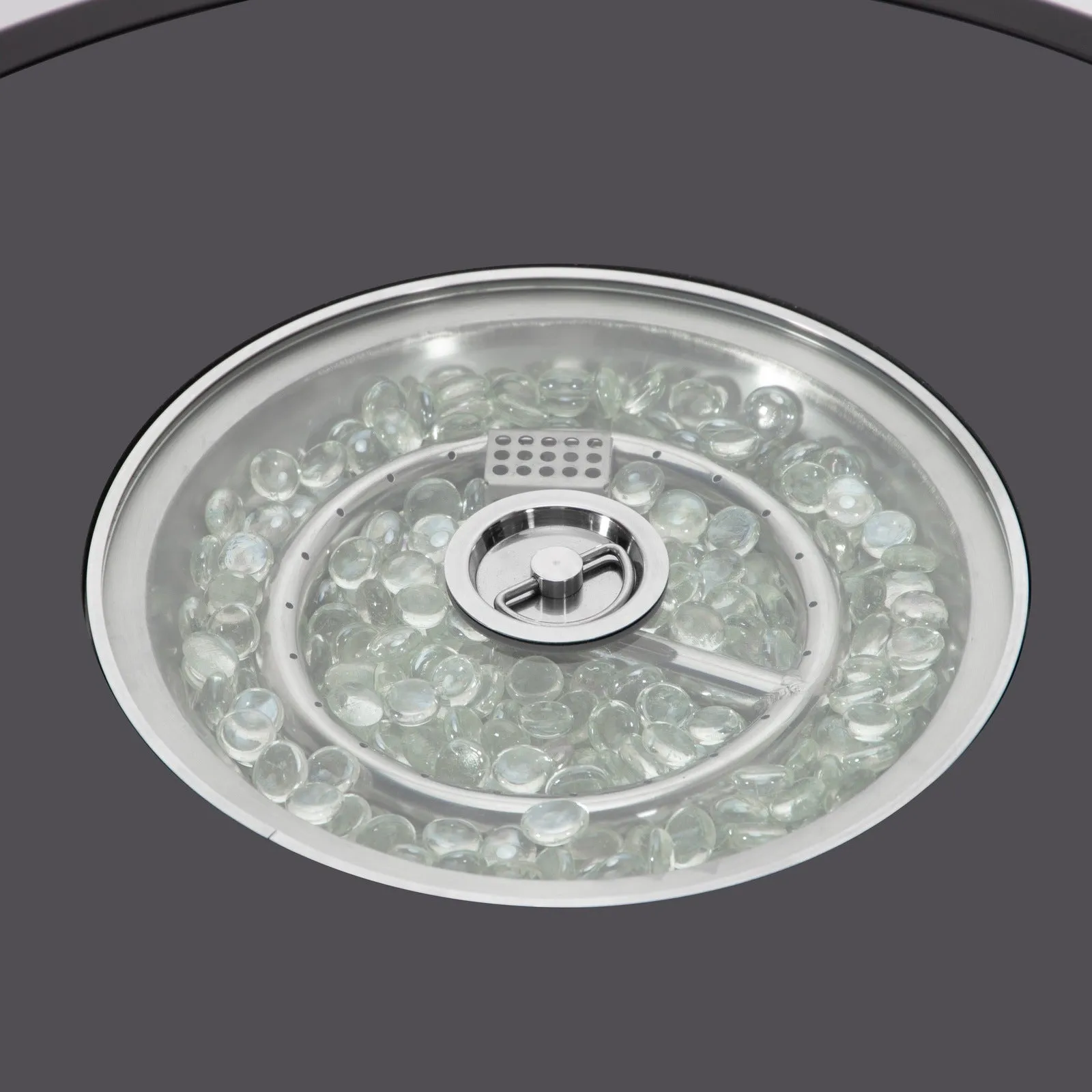 Walbrooke Outdoor Patio Round Fire Pit and Tank Holder