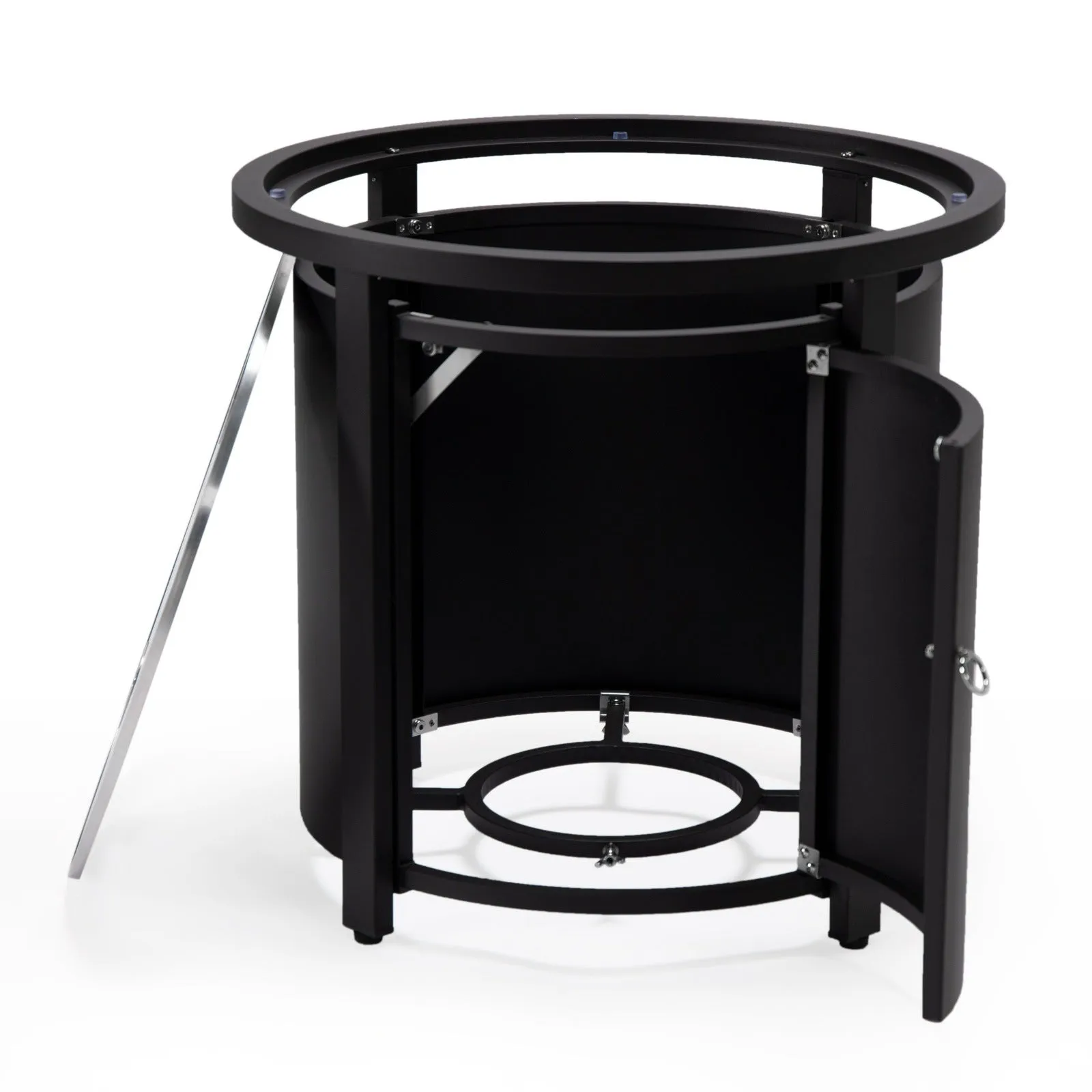 Walbrooke Outdoor Patio Round Fire Pit and Tank Holder