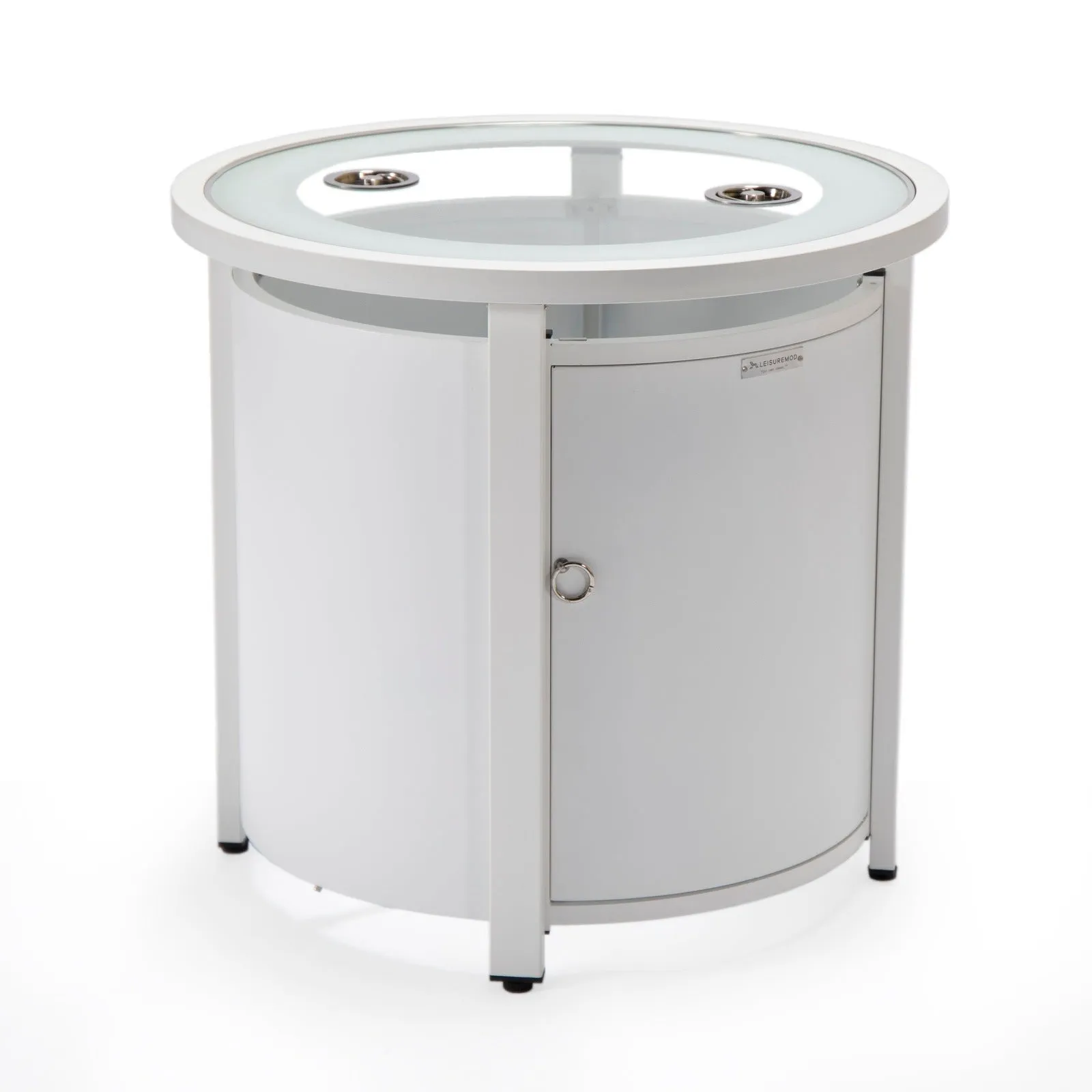 Walbrooke Outdoor Patio Round Fire Pit and Tank Holder