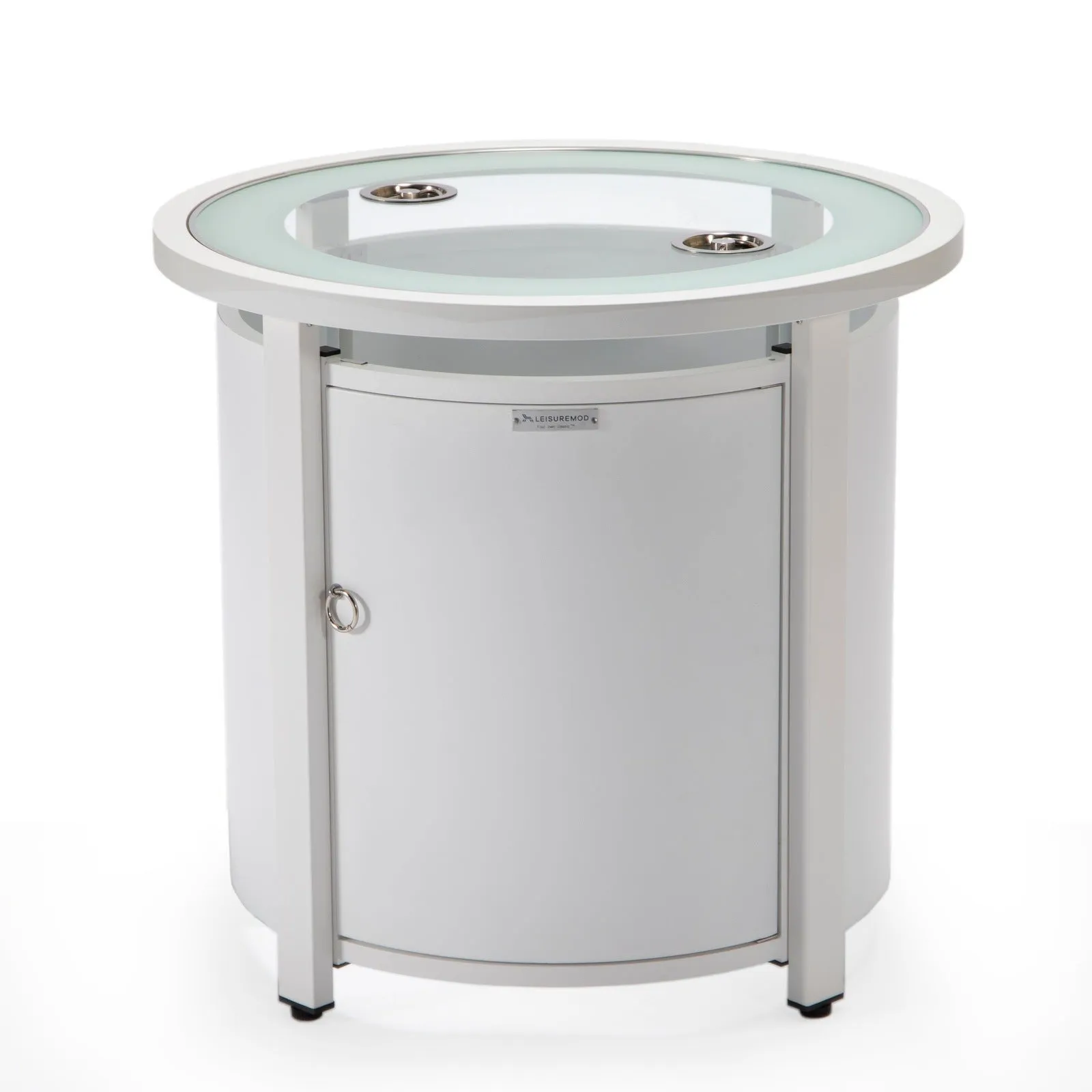 Walbrooke Outdoor Patio Round Fire Pit and Tank Holder