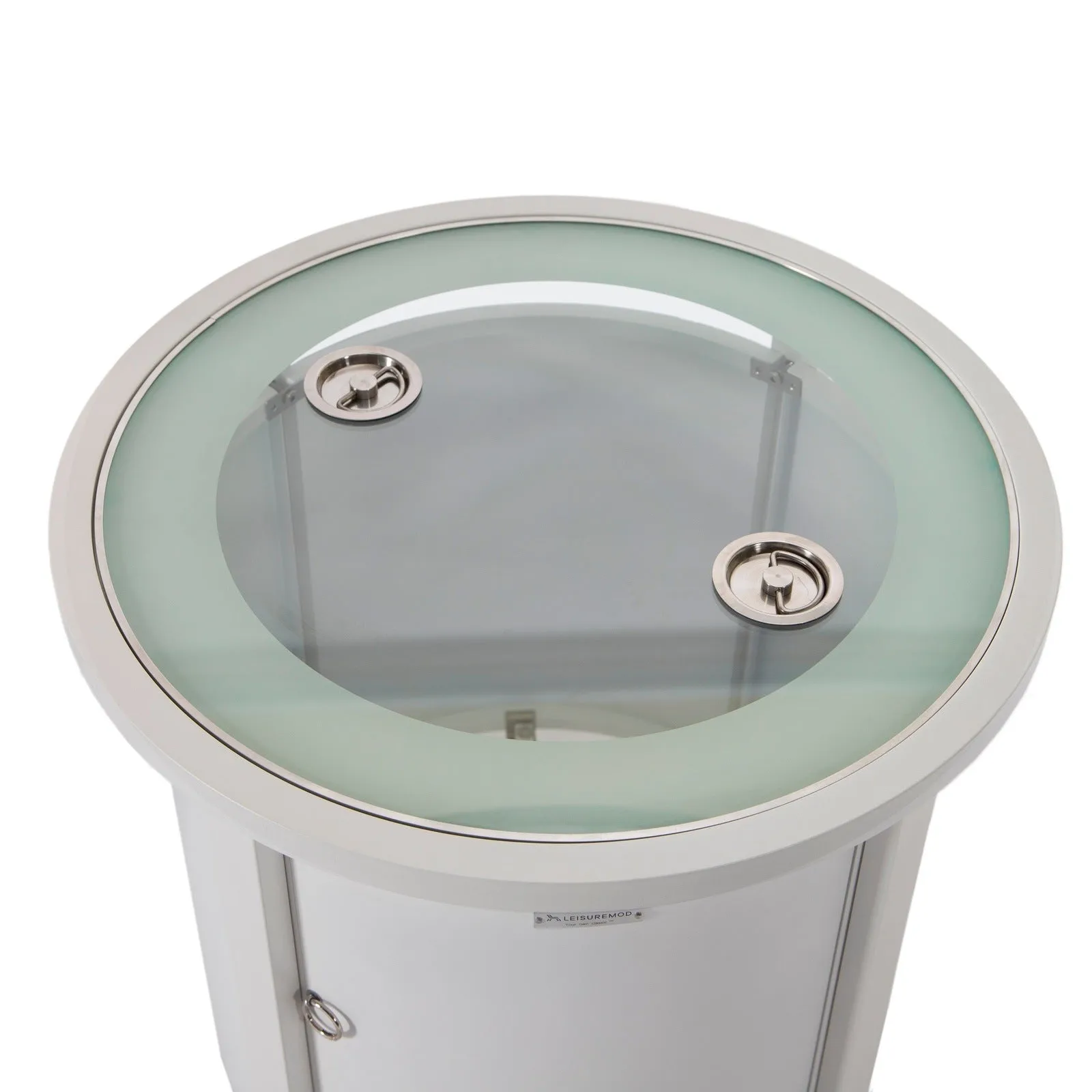 Walbrooke Outdoor Patio Round Fire Pit and Tank Holder