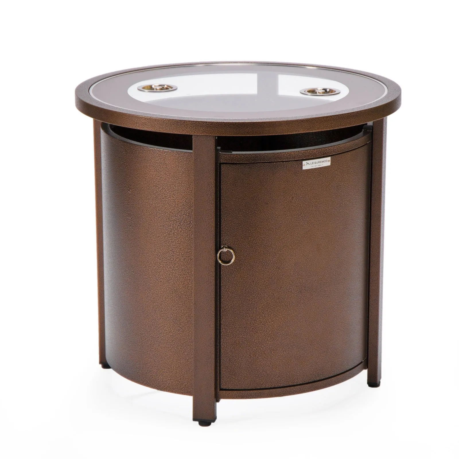 Walbrooke Outdoor Patio Round Fire Pit and Tank Holder
