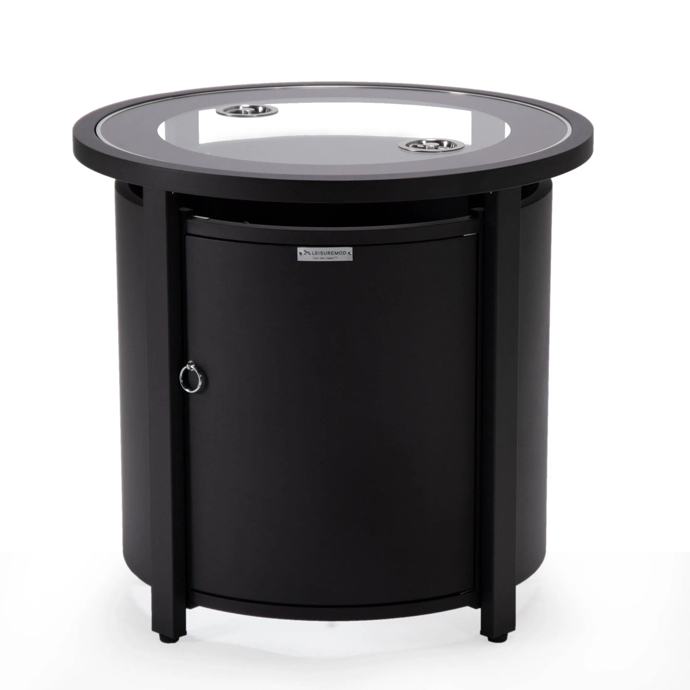Walbrooke Outdoor Patio Round Fire Pit and Tank Holder