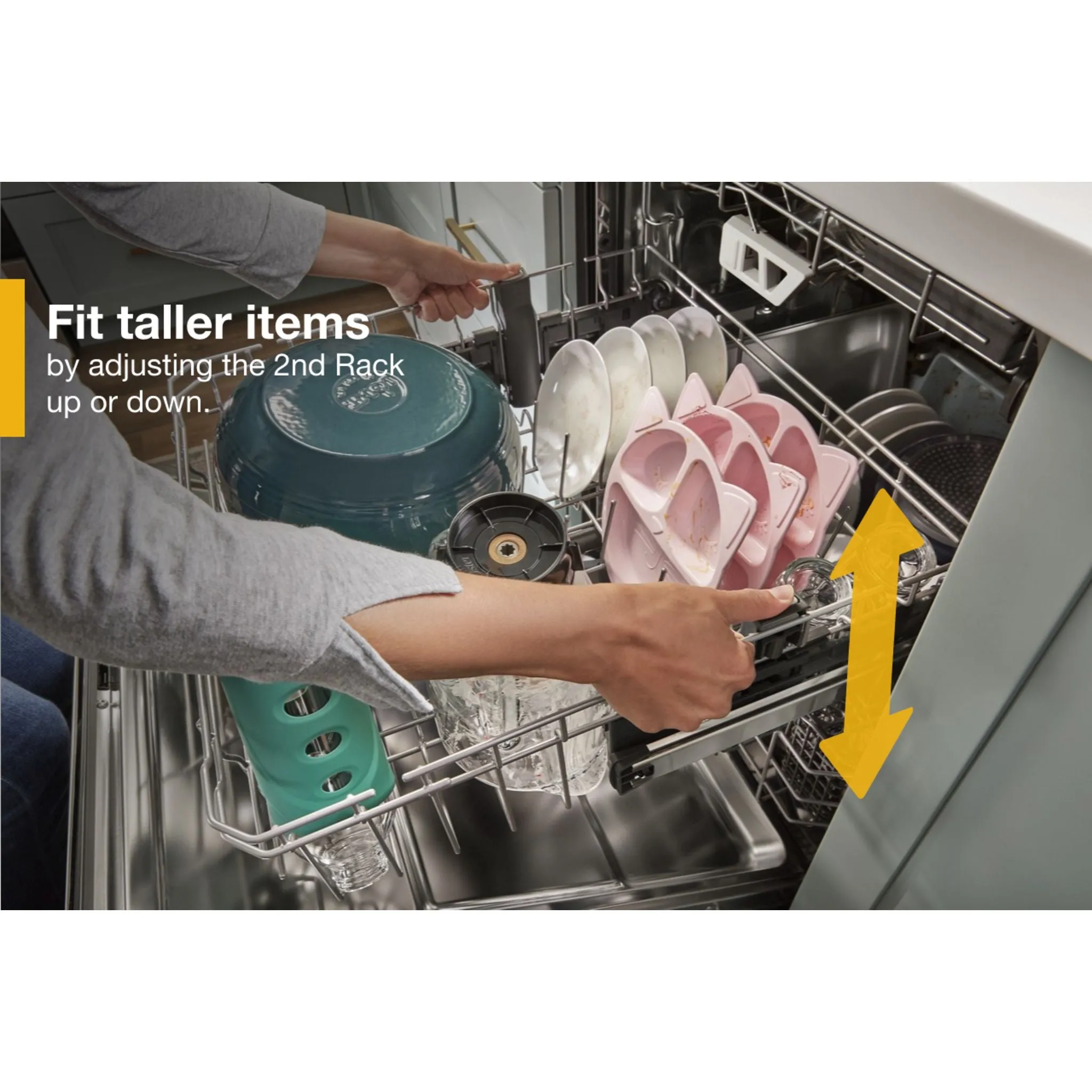 Whirlpool Dishwasher (WDT970SAKV) - Print Resist Blk Stnlss