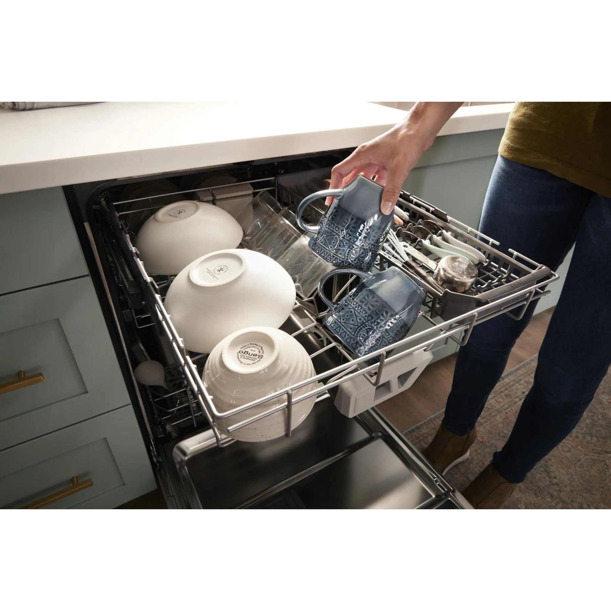Whirlpool Dishwasher (WDT970SAKV) - Print Resist Blk Stnlss