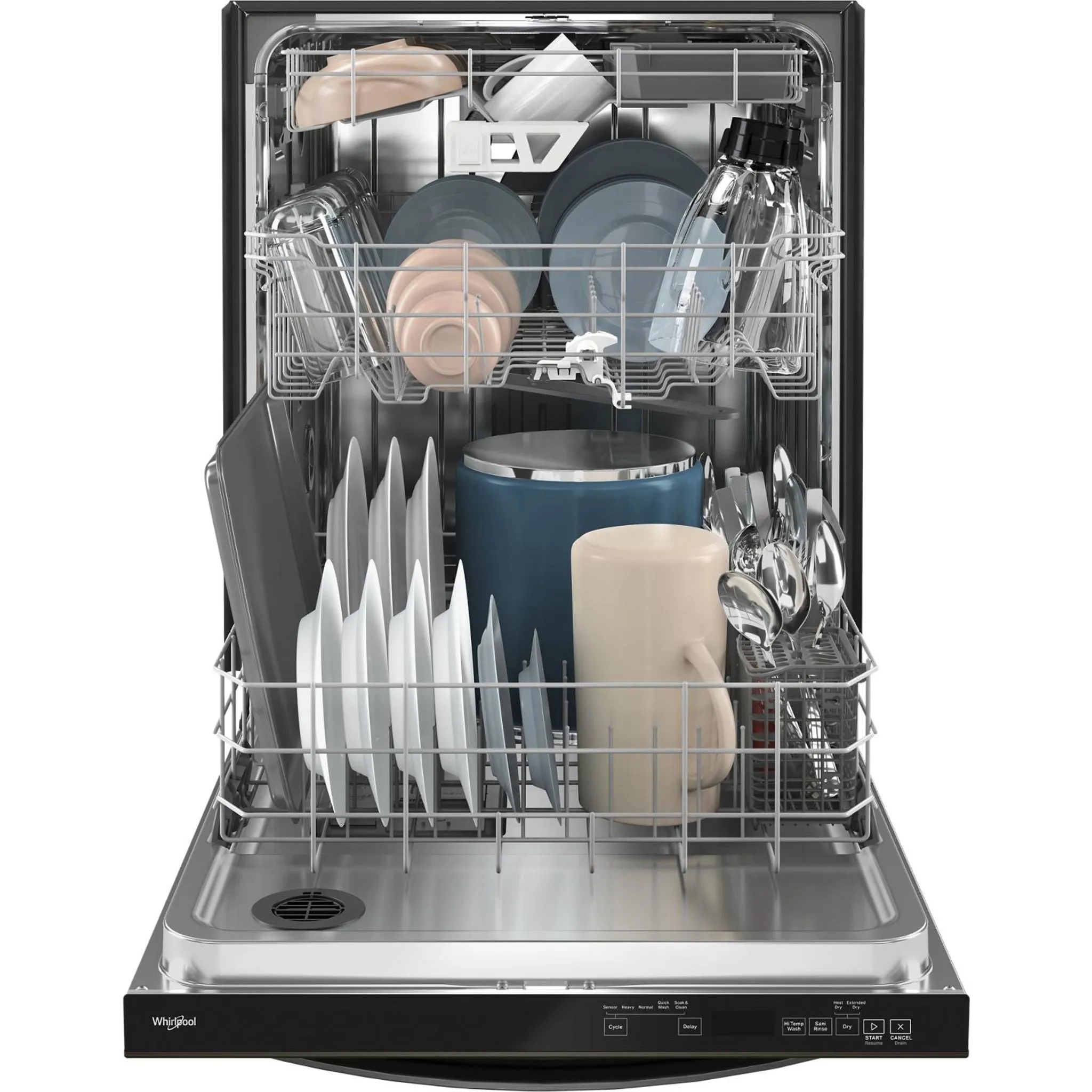 Whirlpool Dishwasher (WDT970SAKV) - Print Resist Blk Stnlss