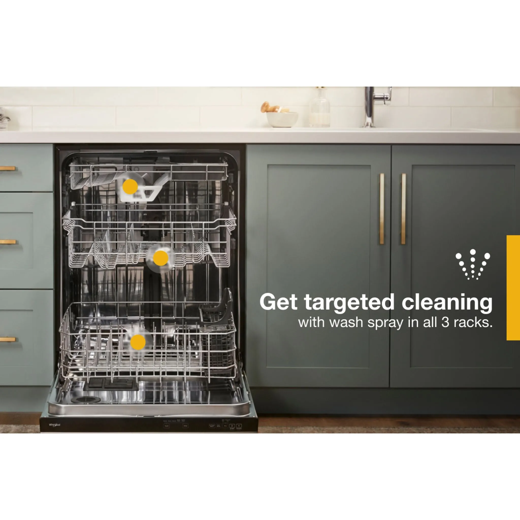 Whirlpool Dishwasher (WDT970SAKV) - Print Resist Blk Stnlss