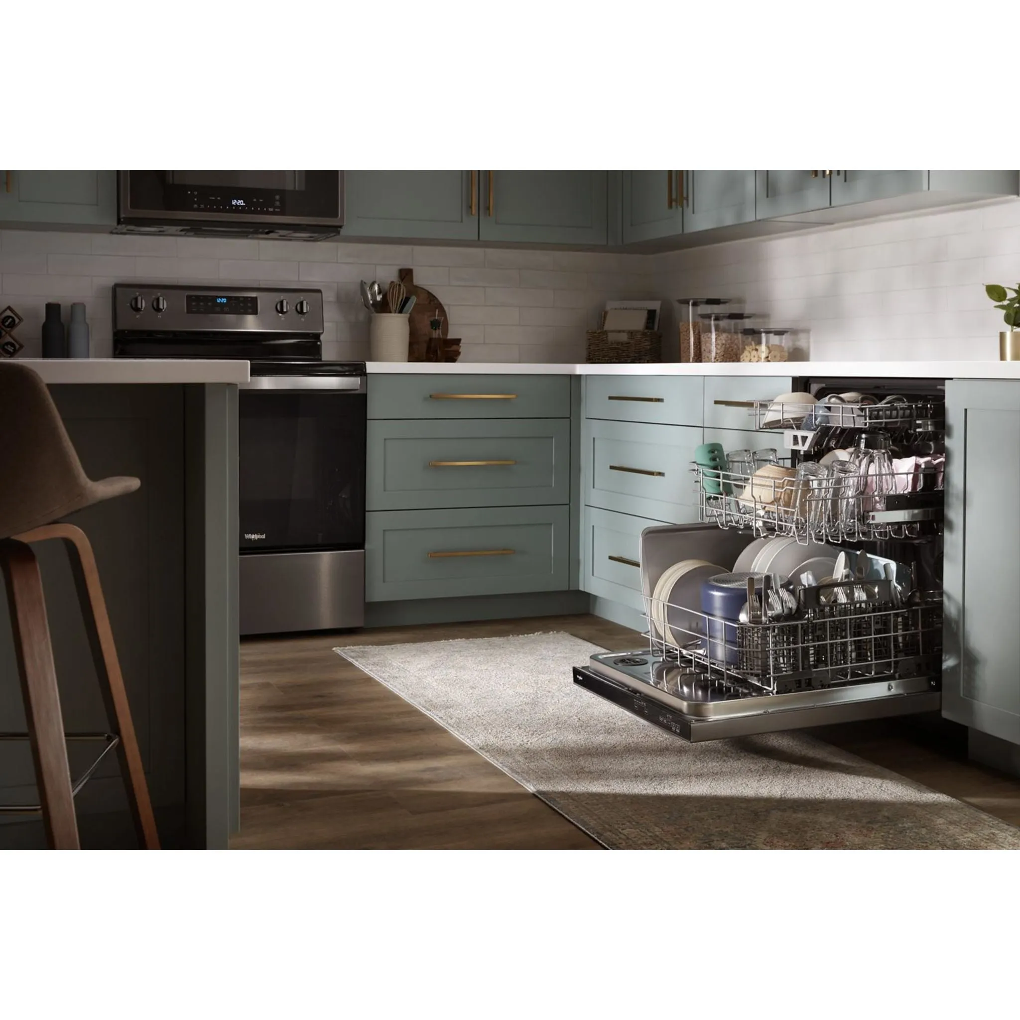 Whirlpool Dishwasher (WDT970SAKV) - Print Resist Blk Stnlss