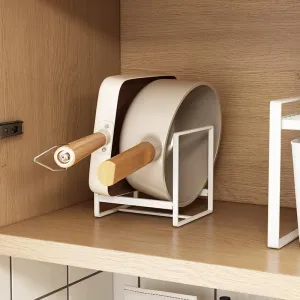 White Steel Plate Stand Rack | Storage Organizer For Kitchen & Home